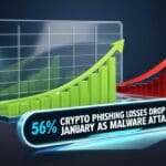 Crypto Phishing Losses Drop 56% in January as Malware Attacks Surge