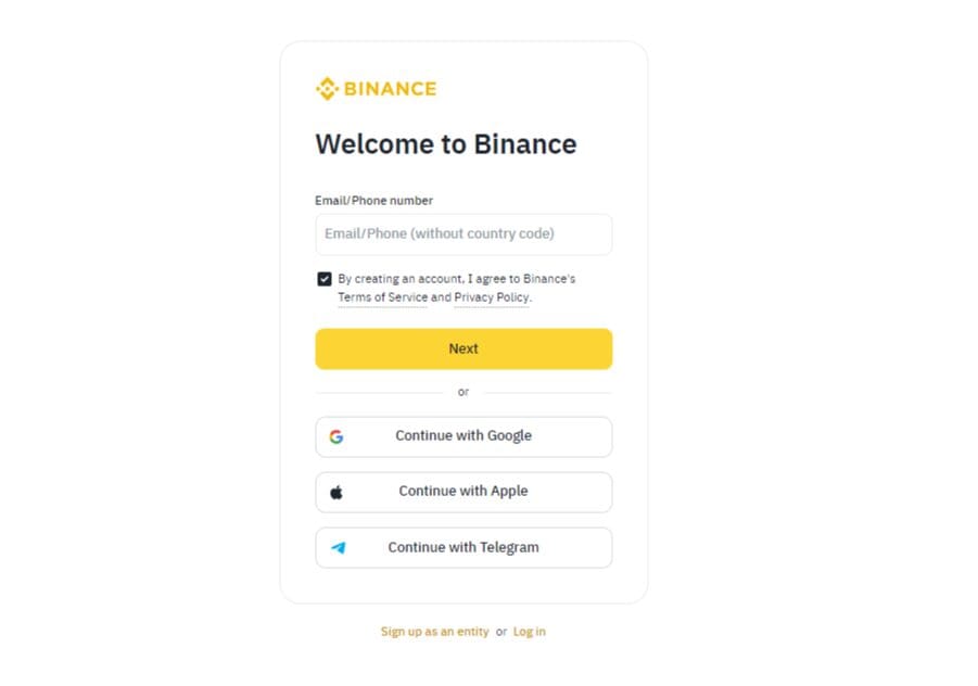 Make a new account