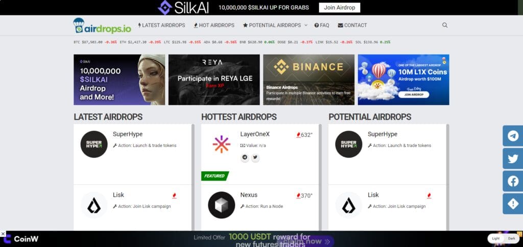 9 Best Crypto Airdrop Calendars | Stay Updated on Free Airdrops 10 Airdrops.io