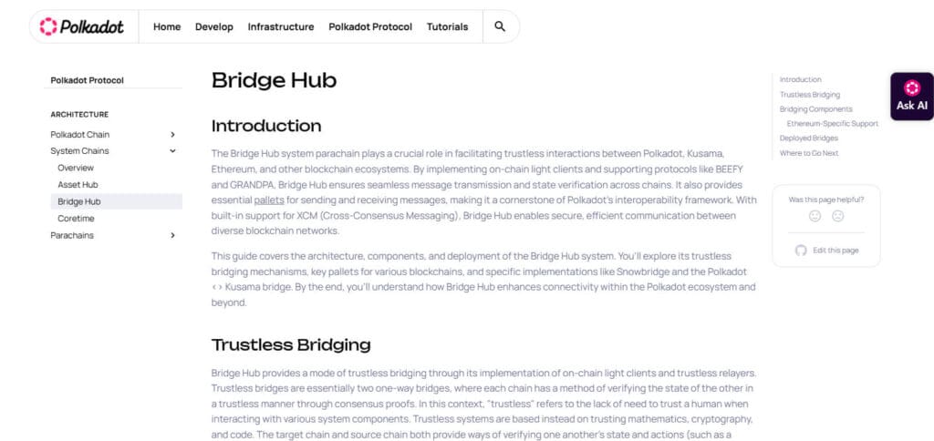 How to Run Bridging on Polkadot Parathreads | Step-by-Step Guide 4 Start by Opening the Polkadot Developer Docs