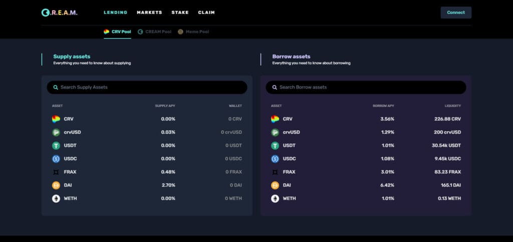 10 Best Defi Lending Platforms For Stablecoins 11 Cream Finance