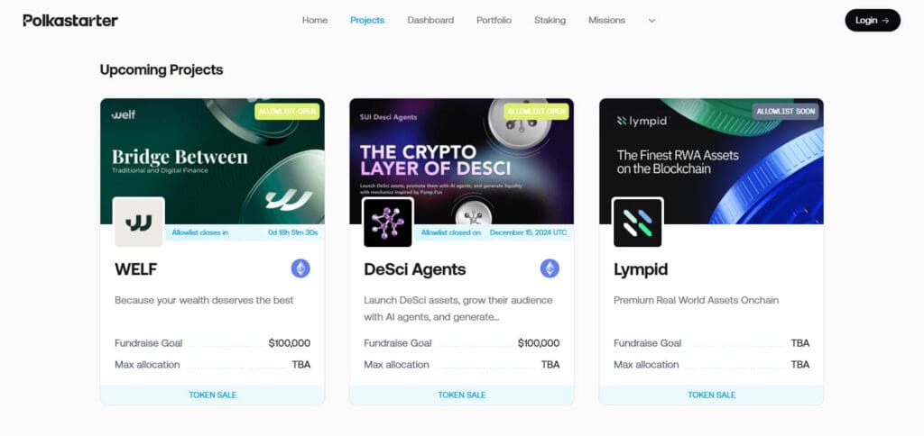 10 Top Crypto Launchpads To Join In 2025 | Best Platforms For Early Investments 5 Polkastarter