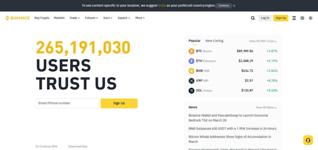 How to Set Up a Binance Account Securely: Step-by-Step Guide 4 Step 1: Go to the Official Binance Site or App