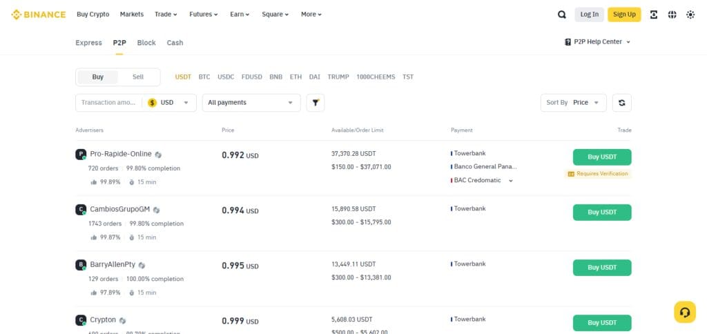 Peer-to-Peer (P2P) Exchanges