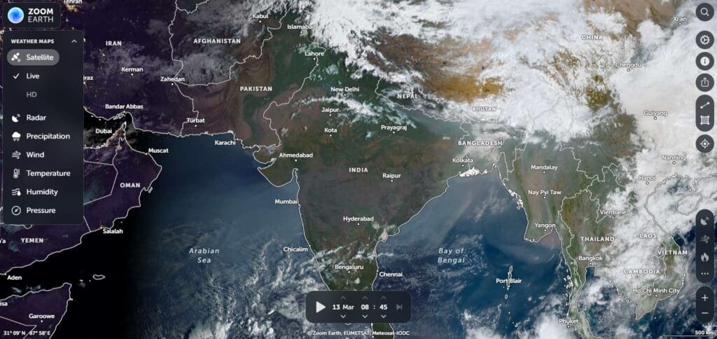 Zoom Earth – Google Earth Alternative