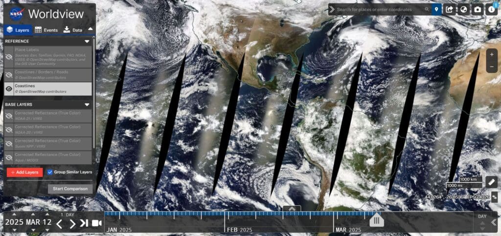 NASA Worldview Alternative of Google Earth