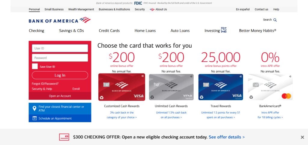 Bank of America (US, Global)
