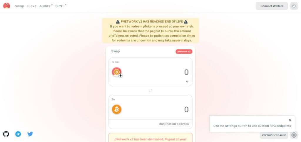 pNetwork dApp