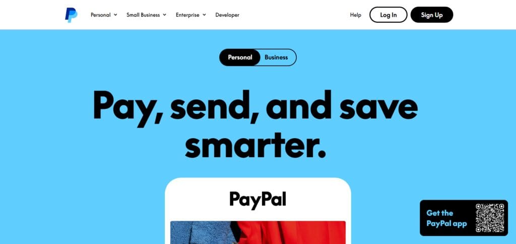 Use your cellphone to launch the PayPal app.