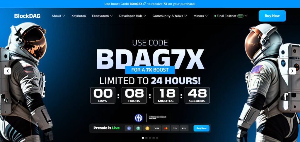 10 Best Directed Acyclic Graph Coins 11 BlockDAG (BDAG)