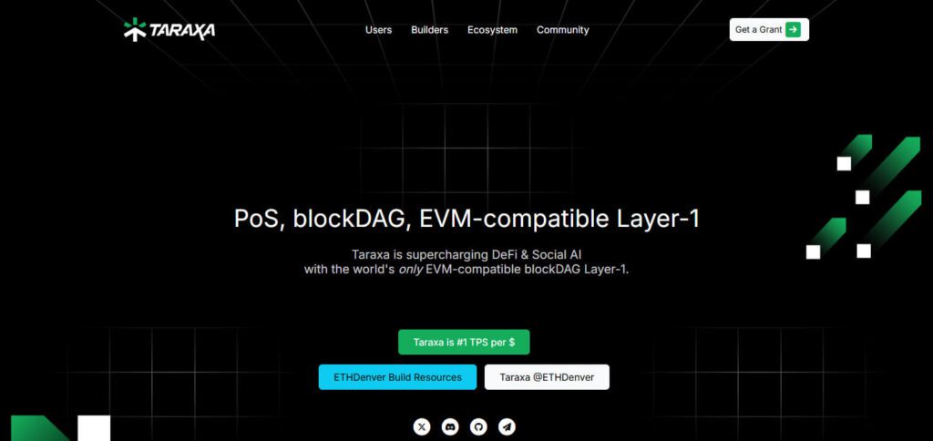 10 Best Directed Acyclic Graph Coins 7 Taraxa (TARA)