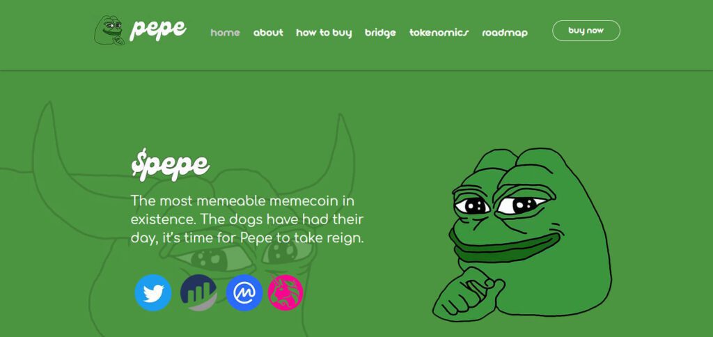 10 Best Frog-themed Coins By Market Cap 2 Pepe (PEPE)