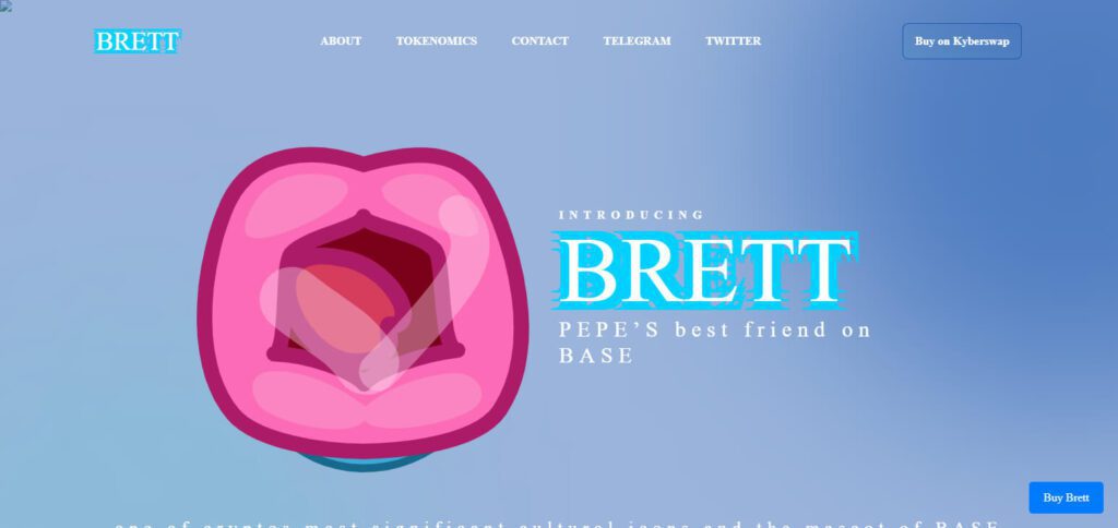 10 Best Frog-themed Coins By Market Cap 3 Brett (BRETT)