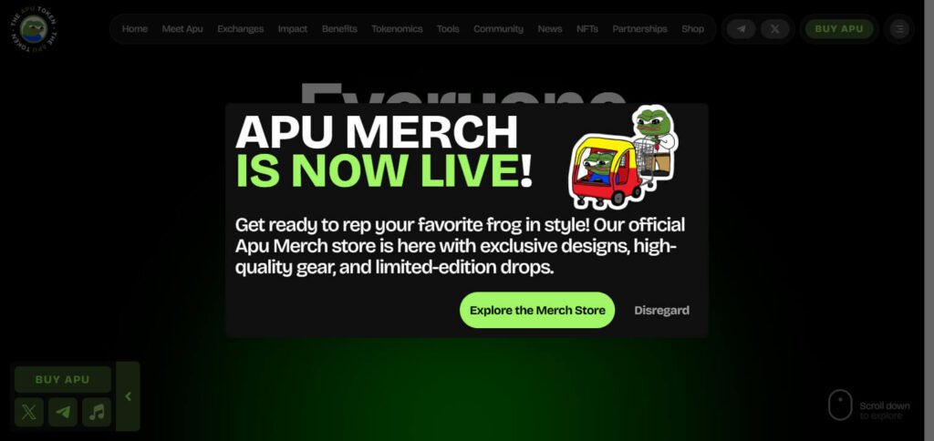 10 Best Frog-themed Coins By Market Cap 6 Apu Apustaja (APU)