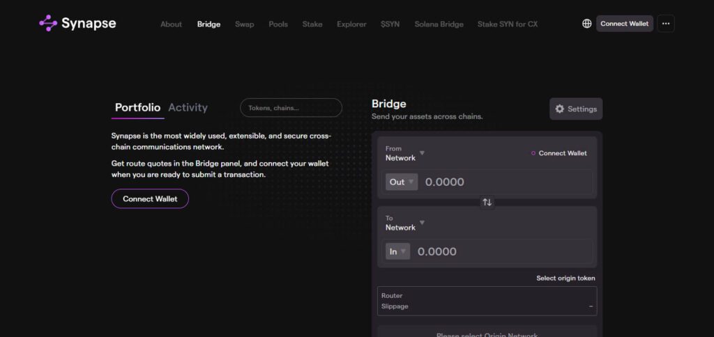 How to Set Bridging Allowances in MetaMask 4 Step 1: Visiting The Bridging Platform