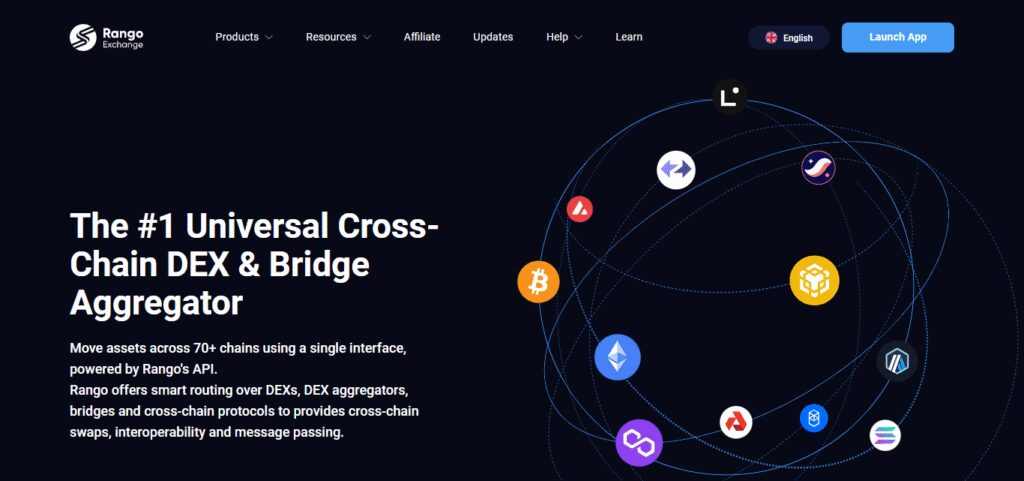 10 Best Cross-Chain Aggregator For Enterprises | Streamline Blockchain Interoperability 5 Rango Exchange