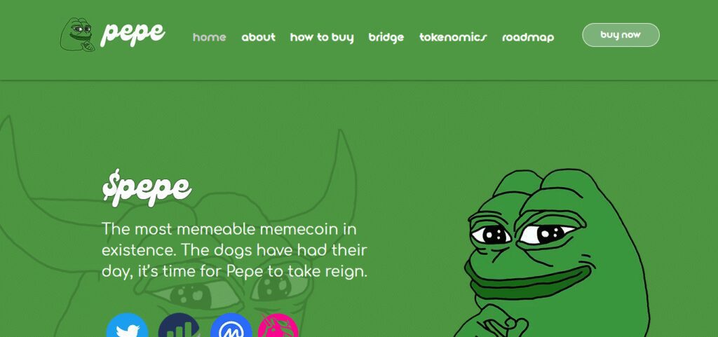 10 Best High-Risk Meme Coins with Cult Followings 5 Pepe (PEPE)