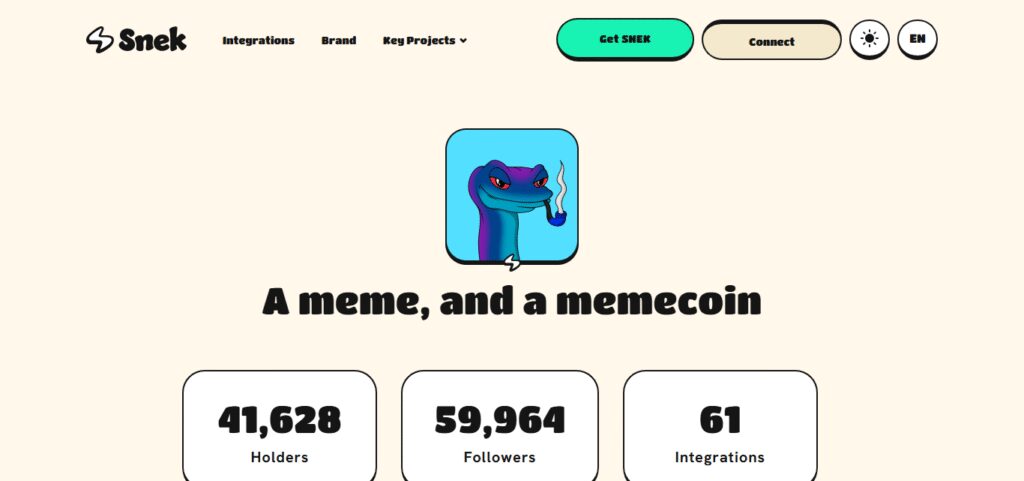 10 Best High-Risk Meme Coins with Cult Followings 8 Snek