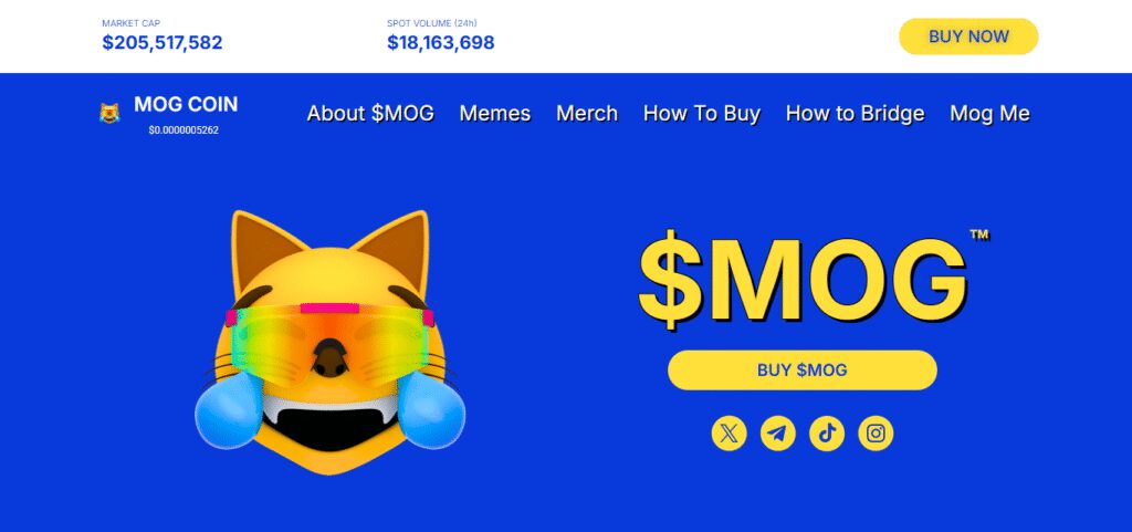 10 Best High-Risk Meme Coins with Cult Followings 9 Mog Coin