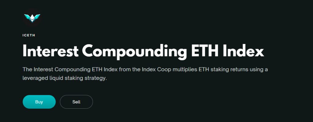 10 Best Index Coop Defi Index Coins 9 Interest Compounding ETH Index (icETH)