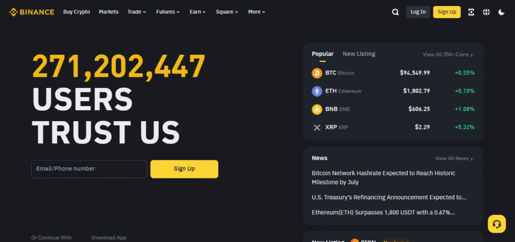 10 Best Crypto Exchange with Built-in Cold Wallet Protection 3 Binance