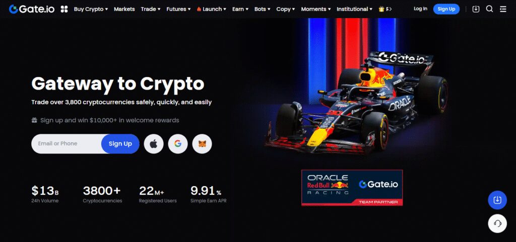 10 Best Crypto Exchange with Built-in Cold Wallet Protection 8 Gate.io