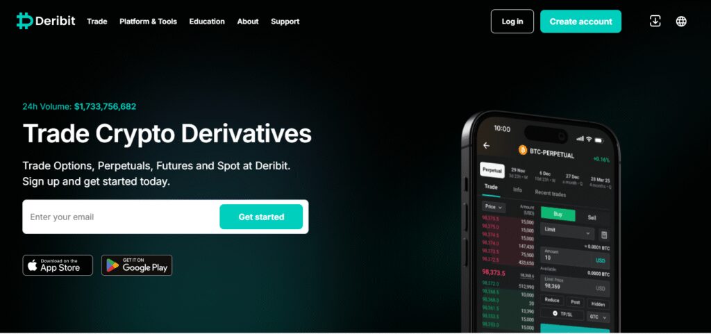 10 Best Crypto Exchange Offering No Expiry Perpetuals 8 Deribit
