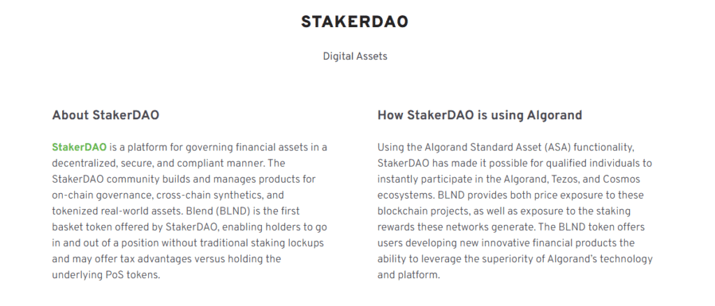 StakerDAO