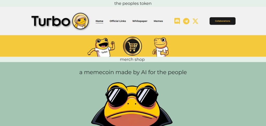 10 Best Frog-themed Coins By Market Cap 4 Turbo (TURBO)