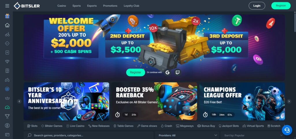 10 Best Bitcoin & Crypto Casinos & Gambling Sites France 9 Bitsler
