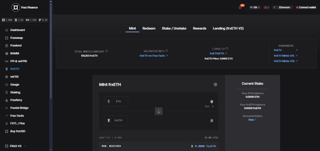 10 Best Ether.fi Ecosystem Coins By Market Cap 9 Frax Ether (frxETH)