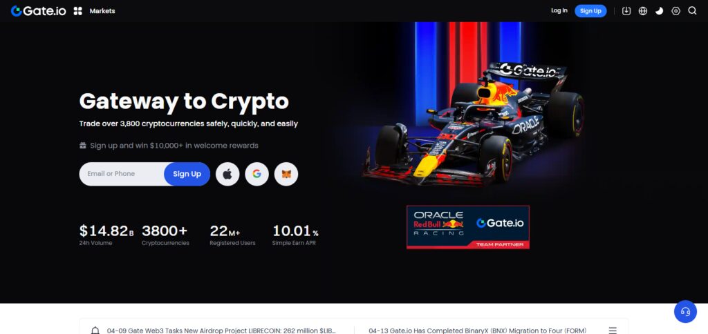 10 Best Tapbit Alternatives Exchange: Top Crypto Platforms to Explore 2 Gate.io