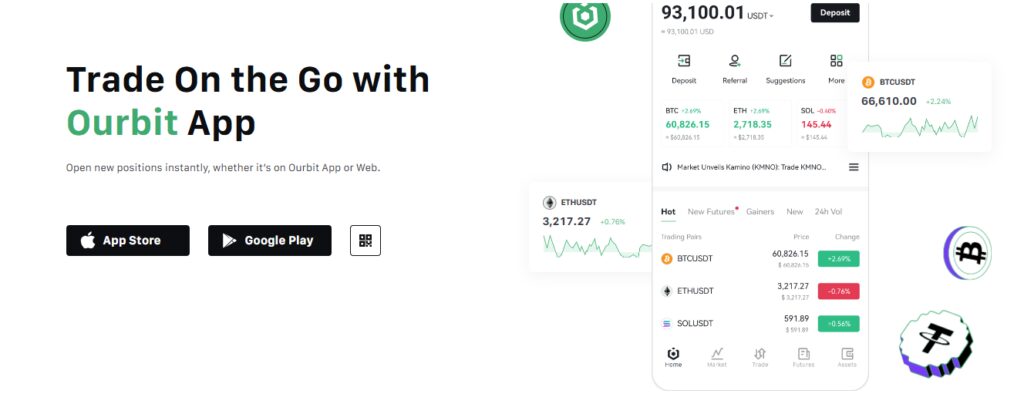 Trade On the Go with Ourbit App
