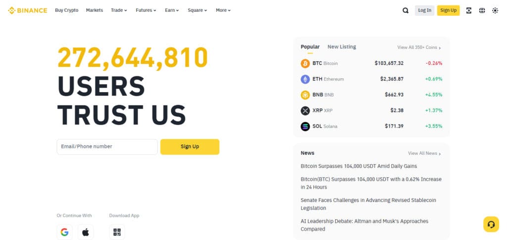 Binance DIFX Crypto Exchanges Alternatives