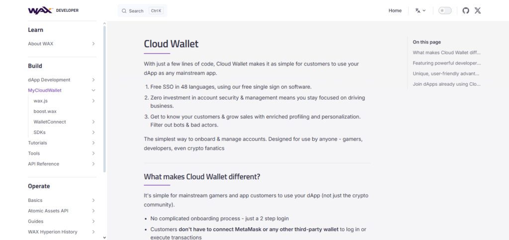 WAX Cloud Wallet