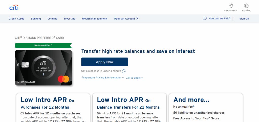 10 Best Balance Transfer Cards In 2026 2 Citi Diamond Preferred Card