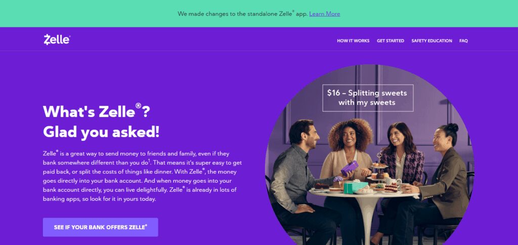 10 Best Bank Apps With Bill-splitting Features 6 Zelle (supported by various U.S. banks) Zelle
