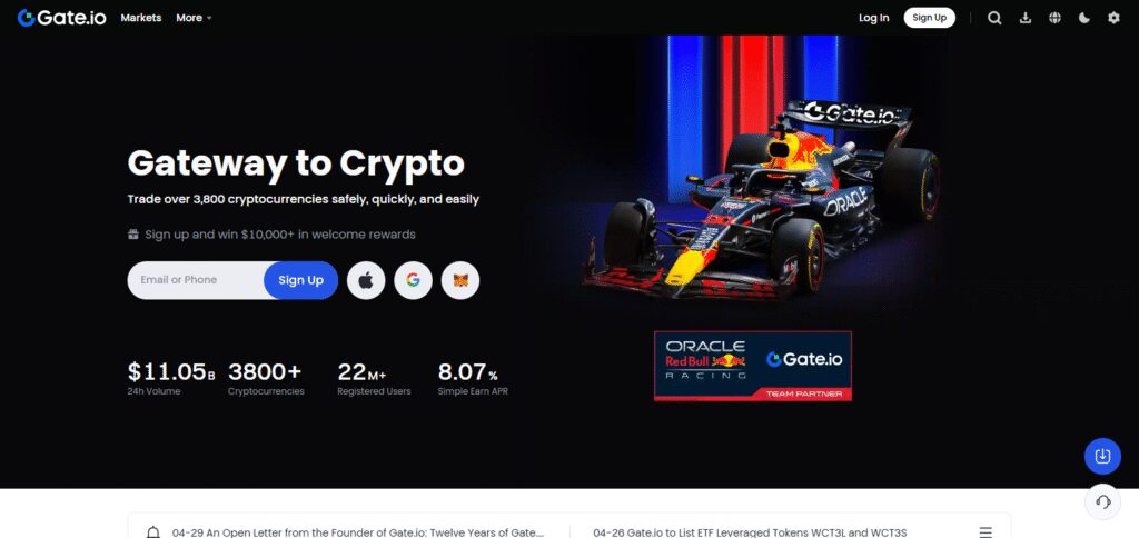 10 Best Crypto Exchange with AI Risk Management Tools 6 Gate.io