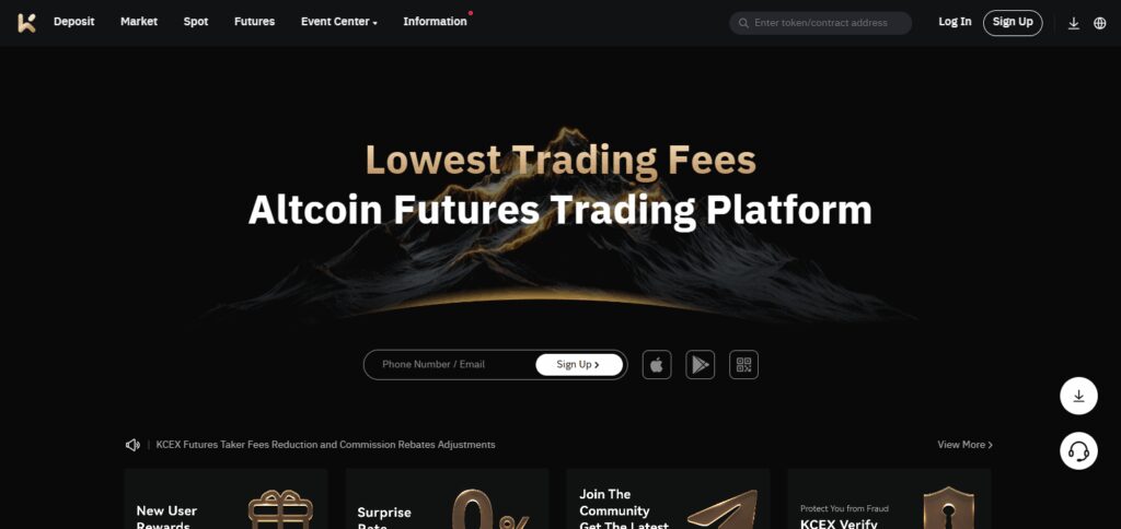 10 Best Zoomex Crypto Exchanges Alternatives 7 KCEX Zoomex Crypto Exchanges Alternatives