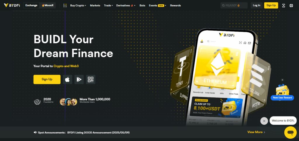 10 Best Zoomex Crypto Exchanges Alternatives 4 BYDFi Zoomex Crypto Exchanges Alternatives