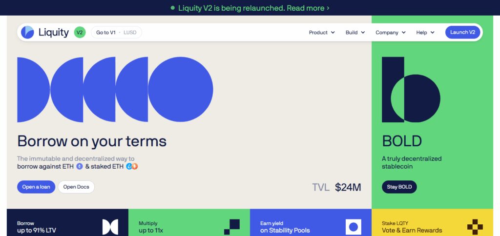 Top Peer-to-Peer Crypto Borrowing Platforms with Low Interest Rates 6 Liquity