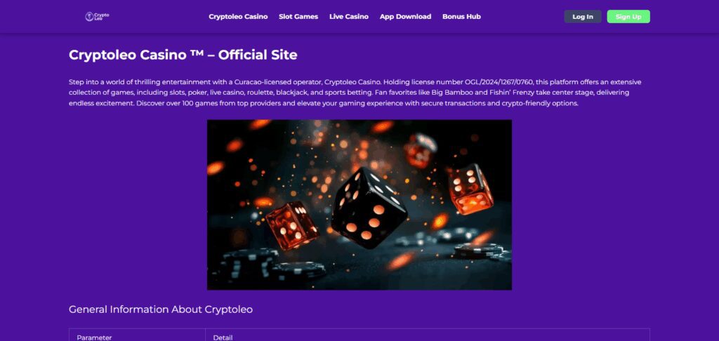 8 Best PaysafeCard Casinos In 2026 6 CryptoLeo Casino