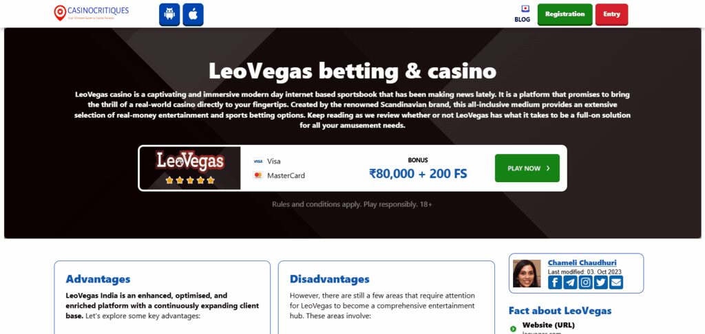 8 Best PaysafeCard Casinos In 2026 9 LeoVegas Casino
