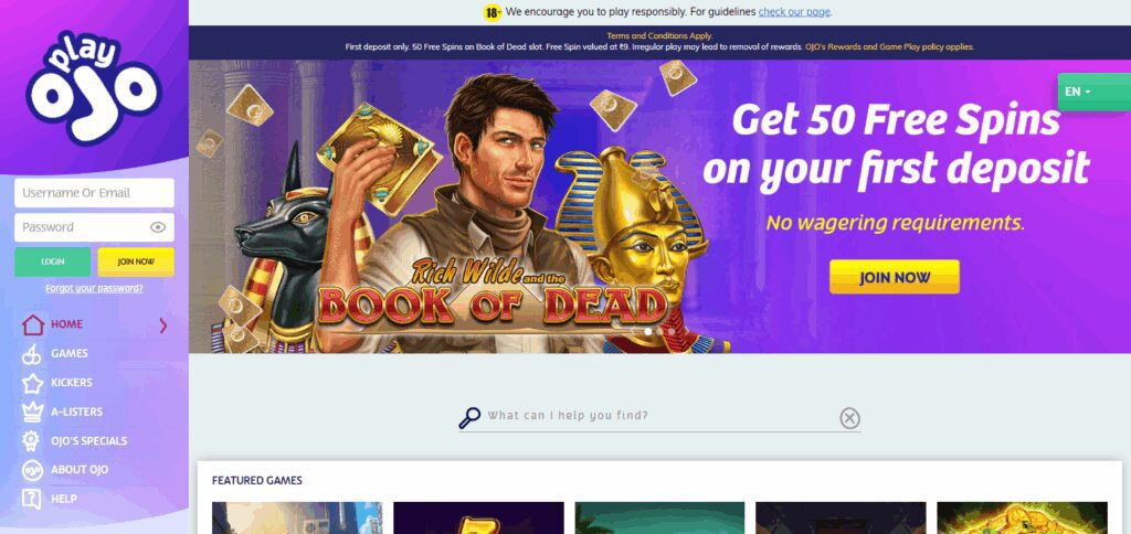 10 Best MuchBetter Casinos In 2026 9 PlayOJO Casino