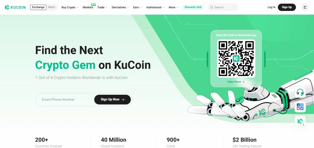 KuCoin - Best Crypto Derivative Exchange in Kosovo