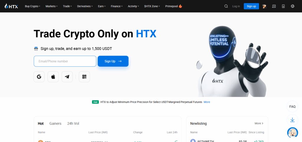 HTX (Huobi) – Best Reliable Crypto Exchange in Kosovo