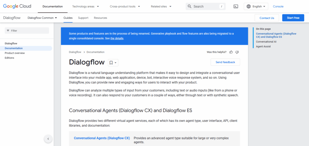 Google Dialogflow