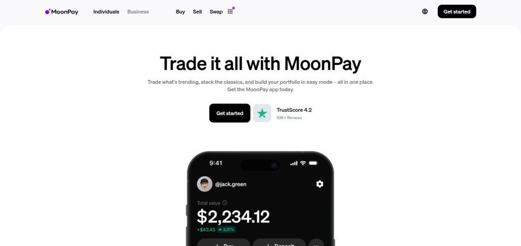 Cash Out Crypto to Fiat on MoonPay