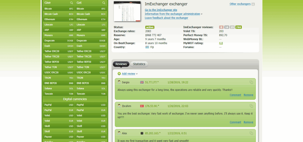 9 Best Exchanges For Tether TRC20 (USDT) To PayPal USD – Fast & Secure Transfers 4 ImExchanger