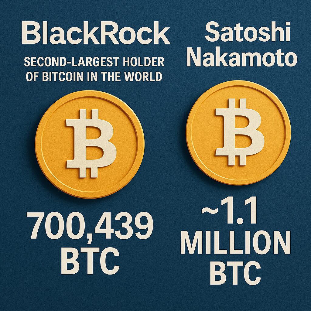 BlackRock Set to Surpass Satoshi's BTC Holdings in 2026 After Reaching 700K Milestone 2 BlackRock is Set to Overtake Satoshi by 2026 as the Largest Bitcoin Holder